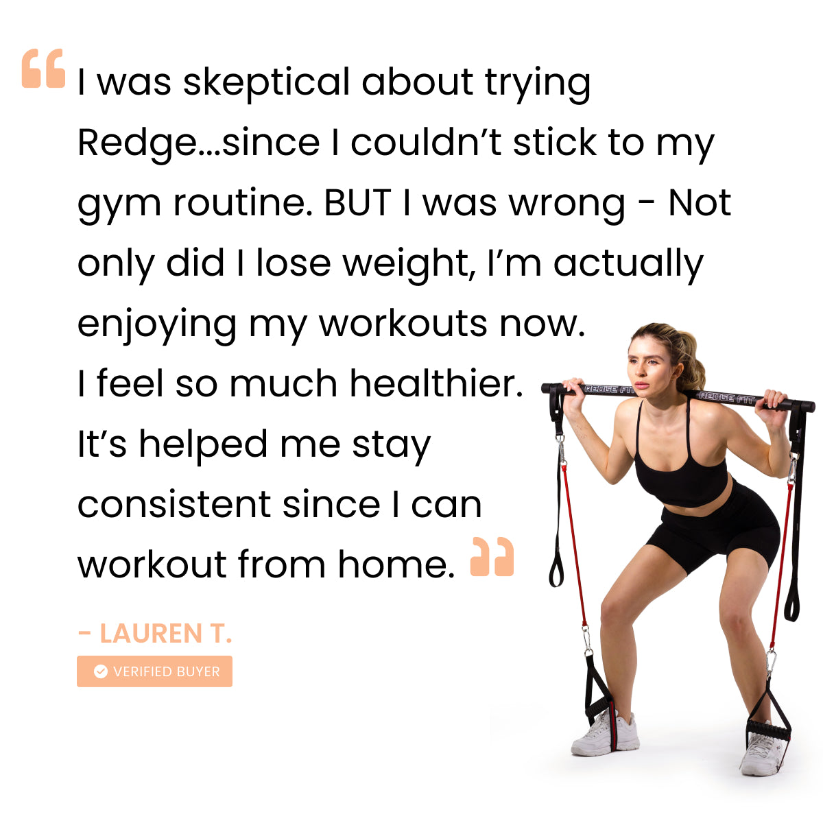 Redgefit Satisfied Customer
